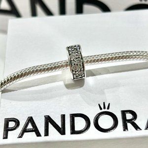 Pandora Pave Clip Charm with Clear CZ